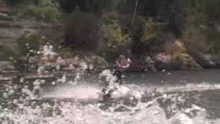 First time on Hyperlite Marek wakeboard Oct 08 | MicBergsma