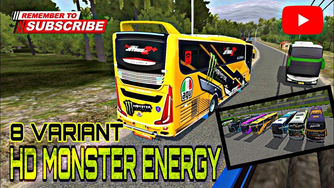 Livery Bussid Bimasena Sdd Monster Energy / Download 375 ...