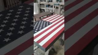 SECRET GUN CABINET/AMERICAN FLAG