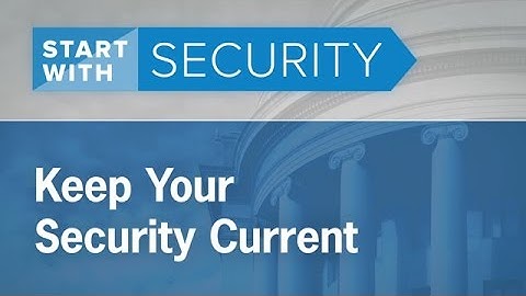 Keep Your Security Current - Business Tips | Federal Trade Commission