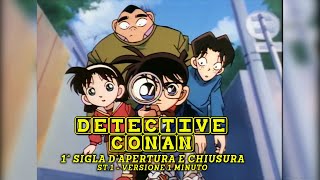 Detective Conan - 1ª Sigla d'apertura e chiusura | Versione 1 minuto (Stagione 1)