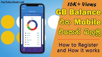 SLT Usage Meter | SLT Selfcare App Explained in Sinhala