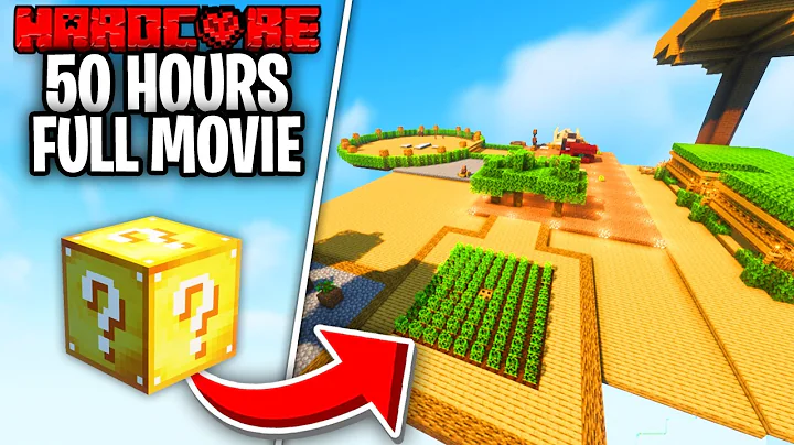 I Survived 50 Hours in ONE BLOCK LUCKY BLOCK in Minecraft Hardcore! [FULL MOVIE]