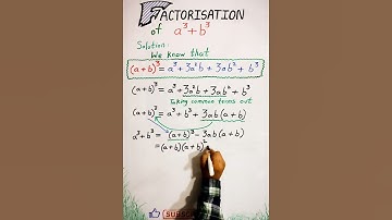 Factorisation of a^3+b^3 #maths #shorts #revision #study #education #fun #youtubeshorts #8th