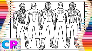 5 Spiderman Costumes Coloring Pages/Spiderman Styles/Cartoon/On & On/feat. Daniel Levi/NCS Release