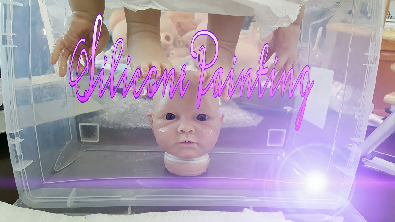 PAINTING SILICONE DOLL JENNA BY CLAIRE TAYLOR! AMAZING MOUTH DETAILS! REBORN BABY DOLLS