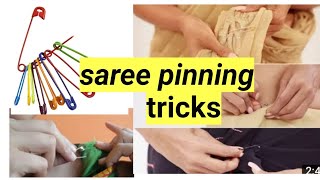 safety pin hacks for saree/best useful tips for every woman/saree hacks /Keerthi Sara tips