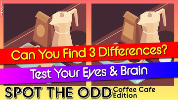 Brain break - Coffee | Game 167 | find 3 differences | How good are your eyes ? Quiz Fall Games