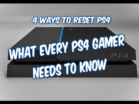 4 WAYS HOW TO RESET PS4 - Factory Restore, Controller Reset, Service Menu, Initialize PS4