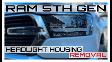 Ram 5TH GEN Headlight Housing Removal