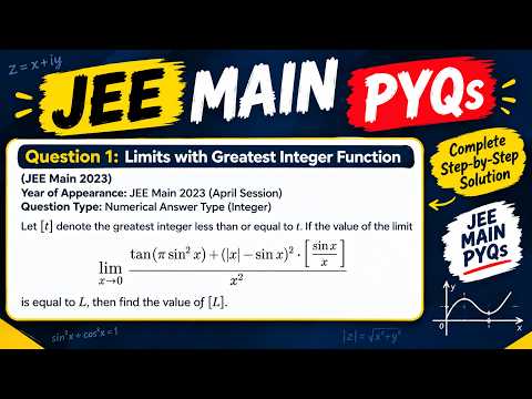 JEE Main 2023 Maths PYQ | Limits & Greatest Integer Function | Easy Trick
