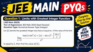 JEE Main 2023 Maths PYQ | Limits & Greatest Integer Function | Easy Trick