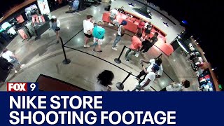 Nike store shooting surveillance footage [RAW]