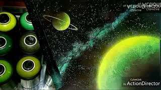 Planet -Nebula- Spray Paint Art- for beginners- by Antonipaints art- creative art- do it yourself