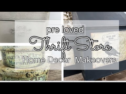 PRELOVED THRIFT STORE MAKEOVERS | trash to treasure | DIY HOME DECOR ...