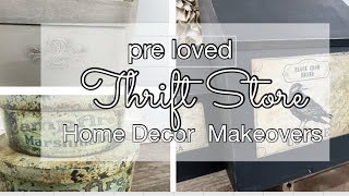 PRELOVED THRIFT STORE MAKEOVERS | trash to treasure | DIY HOME DECOR