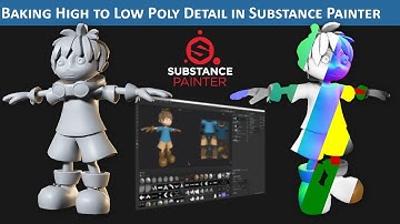 Substance Painter: Baking High to Low Poly Workflow
