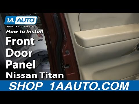 How To Remove Front Door Panel 04-13 Nissan Titan