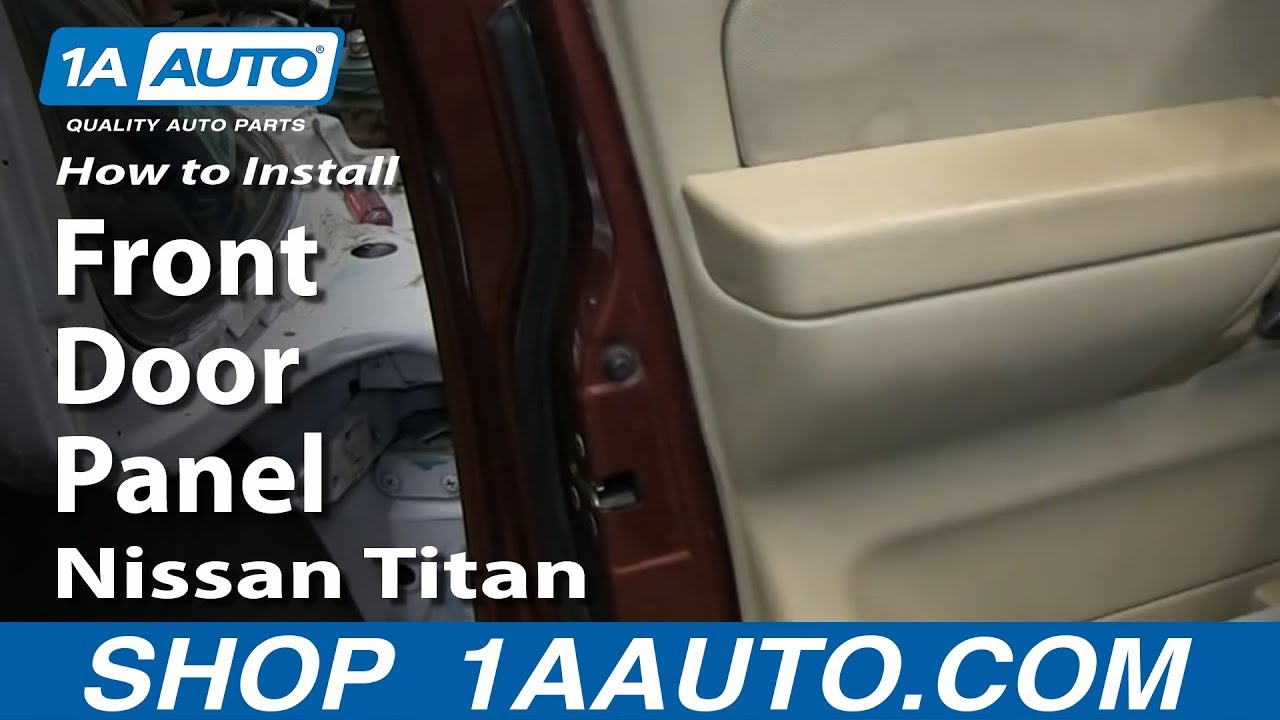 Nissan titan front door panel removal