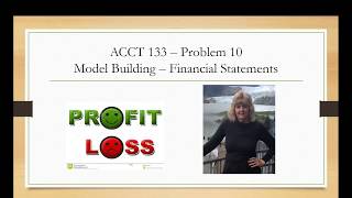 Problem P10 Model Building Financial Statements