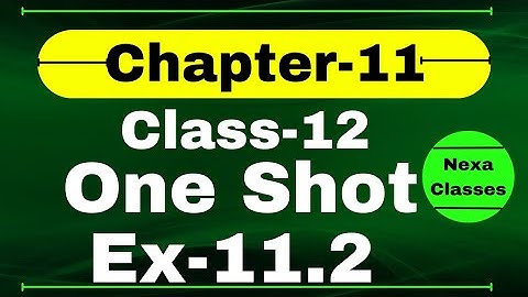 One Shot Ex 11.2 Class12 | Chapter 11 | Class 12 One Shot Ex 11.2 Math | Ex 11.2 Class12 in One Shot