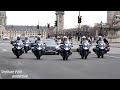 Convoi du president de la republique  tcheque  petr pavel a paris