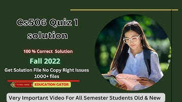 Cs506 Quiz 1 | Cs506 Quiz 1 Solution 2022 | Cs506 Quiz 1 Fall 2022 |#Cs506Quiz1 | Cs506 Quiz 1 2023