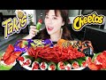 VIRAL TIKTOK JALAPEÑOS TAKIS & CREAM CHEESE MUKBANG 먹방 + XXTRA HOT CHEETOS 🔥 CRUNCHY Eating Sounds