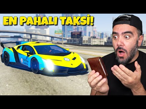 DÜNYANIN EN PAHALI TAKSI'SINE BINDIM CÜZDANIMI ALDI - GTA 5 MODS