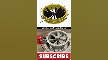 Variable lnlet vane control damper 📌 #3ddesign #vane #mechanicaldesign #mechanics #mechanism #3d