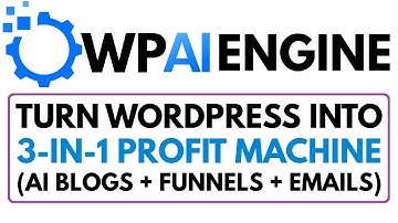 WP AI Engine Review Demo Bonus - Convert Your WordPress Site into a 3-in-1 Marketing Machine