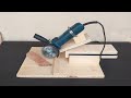 Amazing Diy Woodworking Tools || How to Make Sliding Miter Saw with Angle Grinder