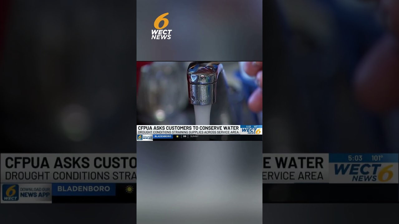 CFPUA urges voluntary water conservation as drought drives demand #Shorts