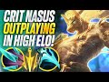 Crit nasus outplaying high elo with ease  carnarius  league of legends