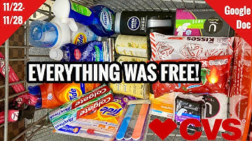 CVS Free & Cheap Coupon Deals & Haul | 11/22 - 11/28 | Personal Care Money Makers! | ALL FREE 🔥🙌🏽