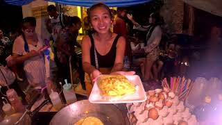 Midnight Omelet Rice Magic: Street Food Delights in Bangkok | Must-Try Thai Cuisine Adventure!