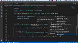 6  Adding a Profile reader helper class and interface