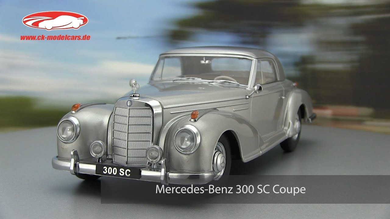 KK-Scale 1:18 Mercedes-Benz 300 SC Coupe (W188) year 1955 silver