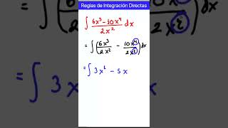 Integral de (6x^3-10x^4)/(2x^2)