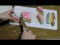【虹色菓子】虹色菱餅作ってみた【雛祭り】