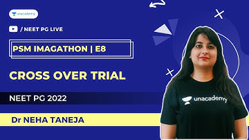 PSM Imagethon | NEETPG 2022 | Cross over trial | Dr Neha Taneja