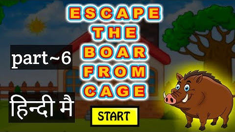 ESCAPE THE BOAR FROM CAGE fullwalkthrough @escapeking #Games2JollyAll in One Games #Games2Jolly #new