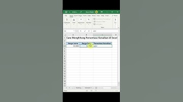 Cara Menghitung Persentase Kenaikan di Excel  #excel #exceltips #exceltricks