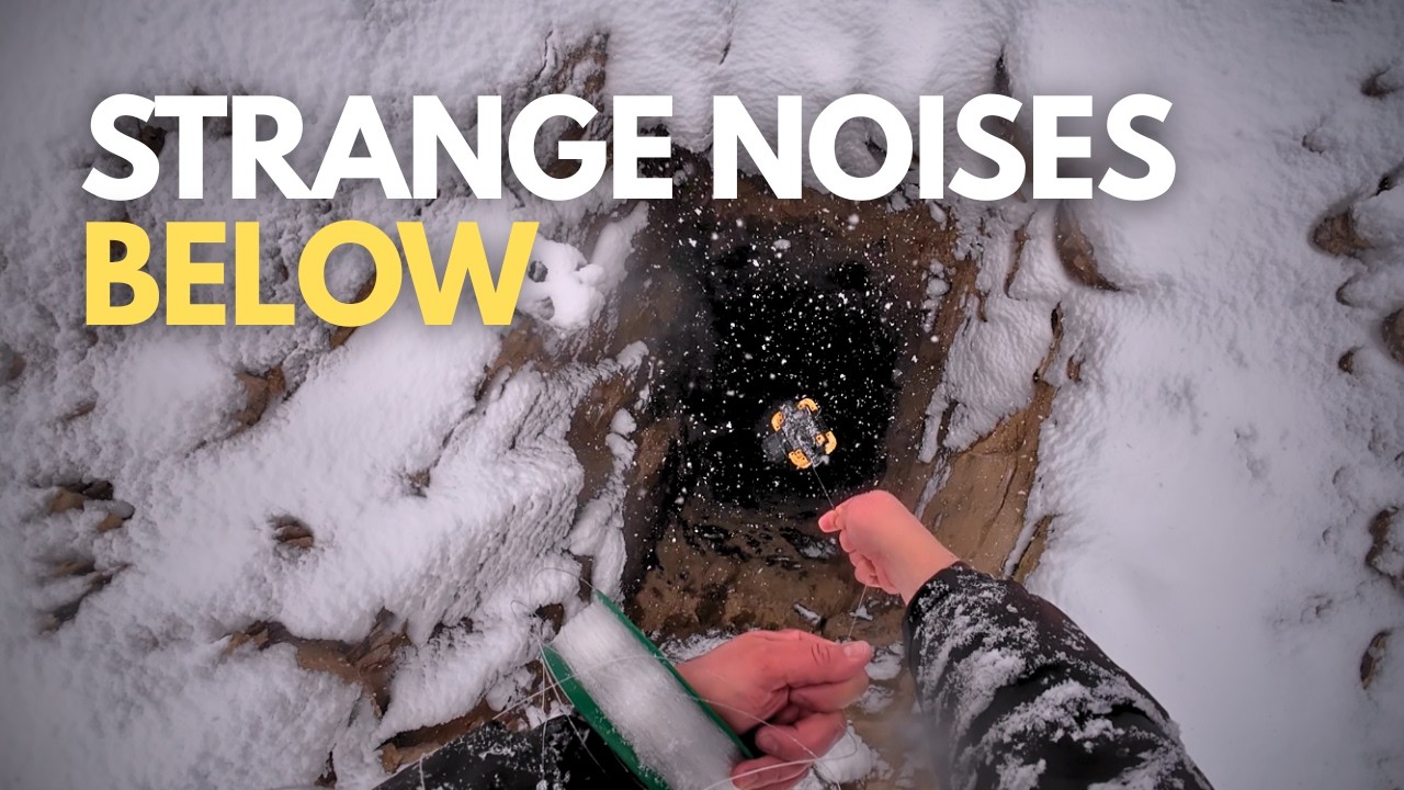 Lowering a Camera Into a FROZEN Mineshaft ... I Heard Something Strange