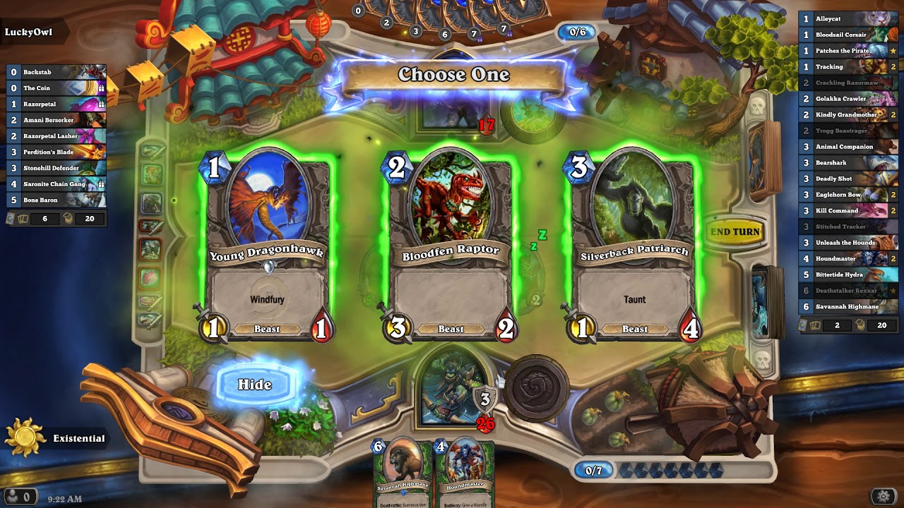 HearthStone - Midrange Hunter Deck - Custom Zombeast Action