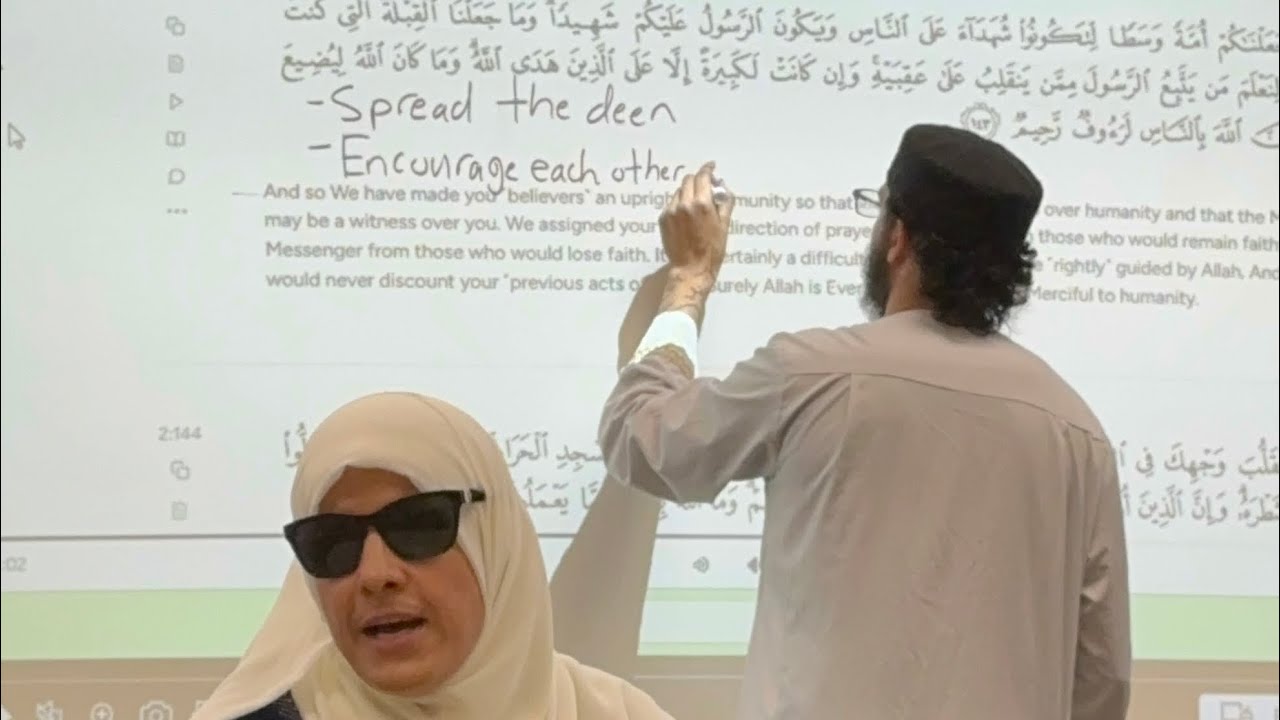 Encouraging others in Islam through dawah and calling for good and preventing evil with justice