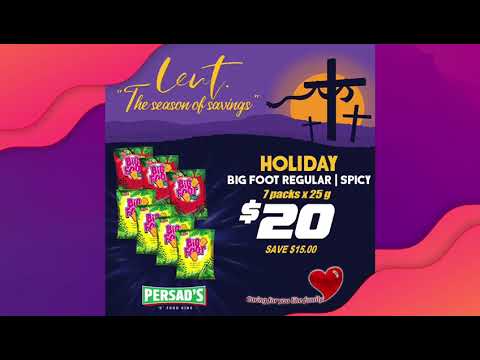 Persad's D Food King Lent Specials