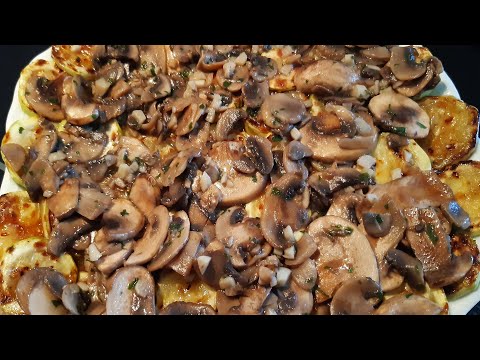 Video: Cómo Cocinar Calabacín Con Champiñones