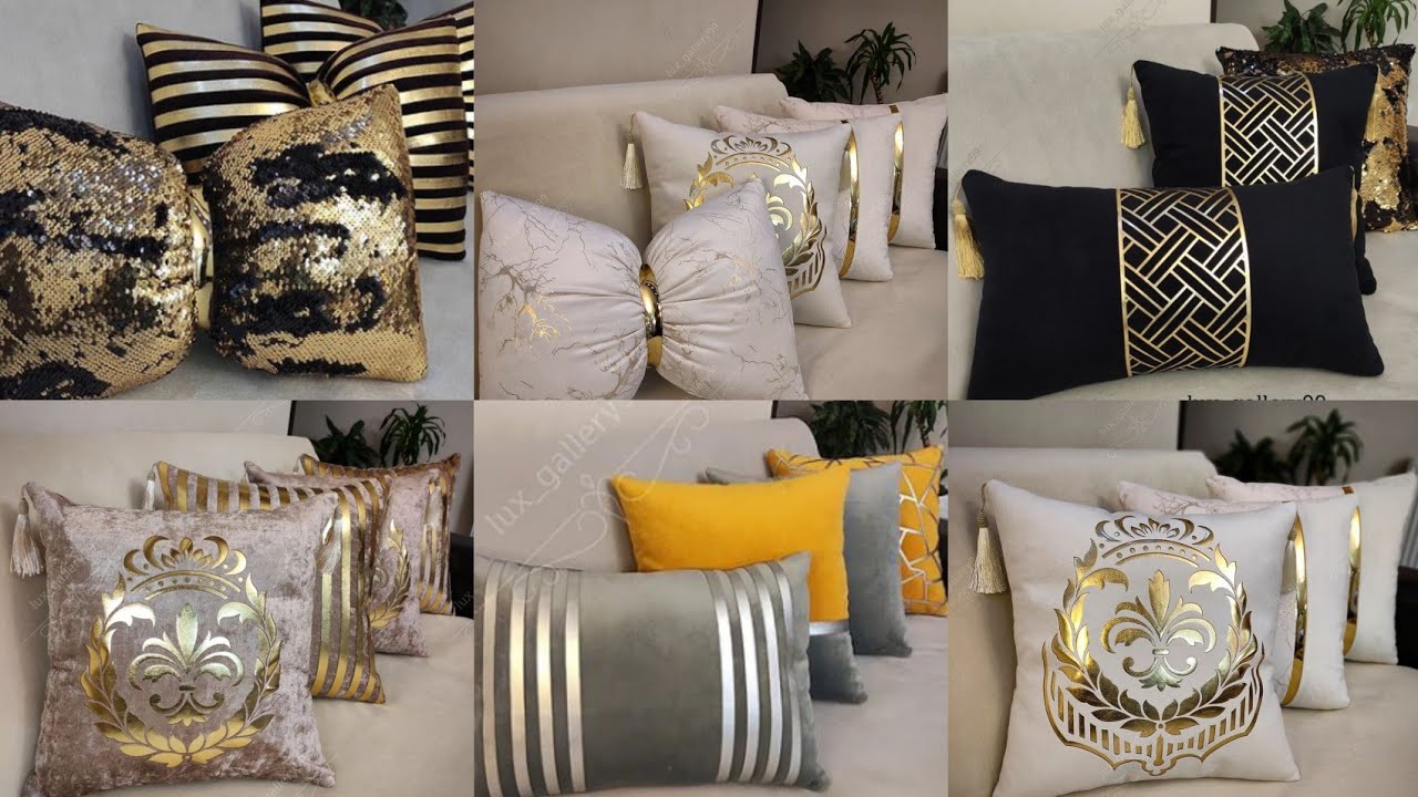 تشكيلة رائعة من المخدات لتزيين الصالون /coussins décoratifs