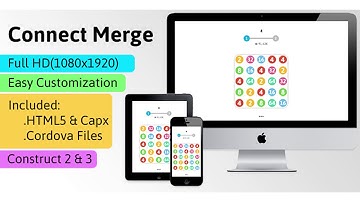 Connect Merge - HTML5 Game (Construct 2 | Construct 3 | Capx) - Puzzle Game | Codecanyon Scripts
